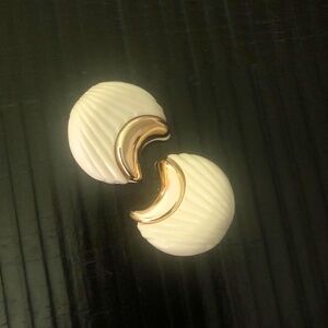 Gold Take Clip-On Earrings